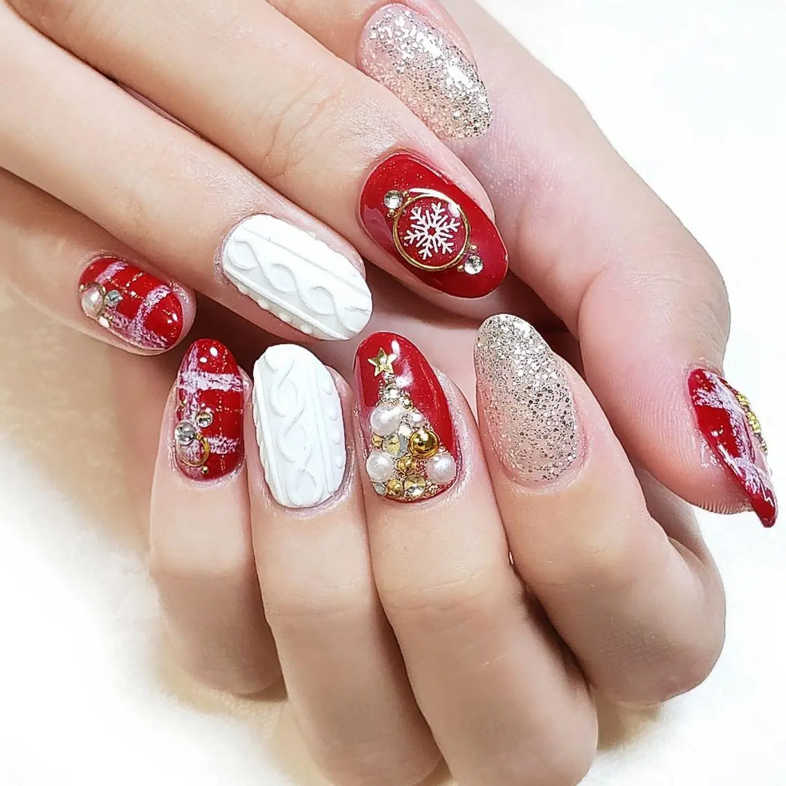 ネイル 冬ネイル クリスマス Nail  Aphroditeのネイルデザイン