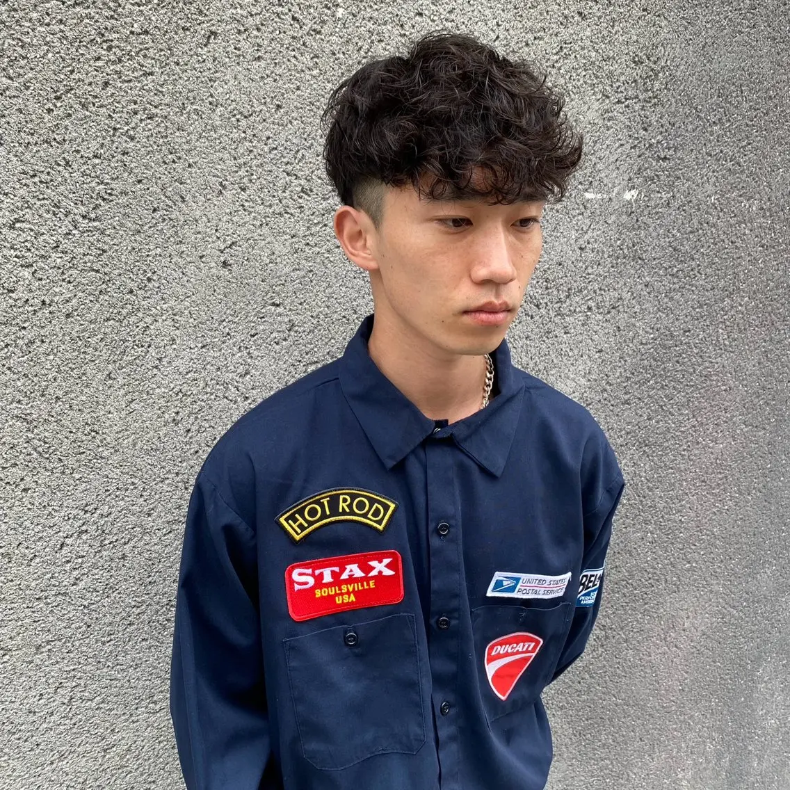 パーマ メンズ カット パーマ 【渋谷メンズ特化】 🔥BLUCK🔥のヘアスタイル
