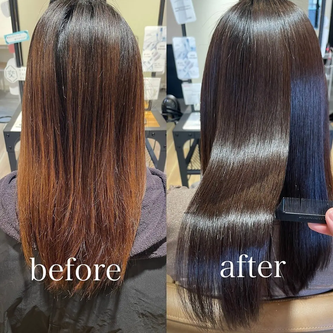 ロング 髪質改善 カット ヘアカラー トリートメント 白髪ぼかし 🔥イワイコウキのヘアスタイル
