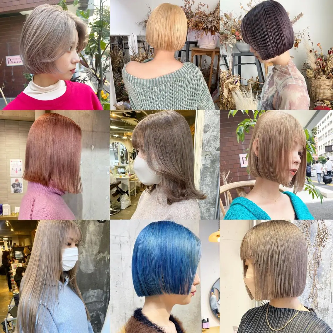 ロング カラー ヘアアレンジ 切りっぱなしボブ ベージュカラー ハイライトカラー ハイトーンカラー インナーカラー 福岡似合わせレイヤー /ウルフ/ハイトーンのヘアスタイル