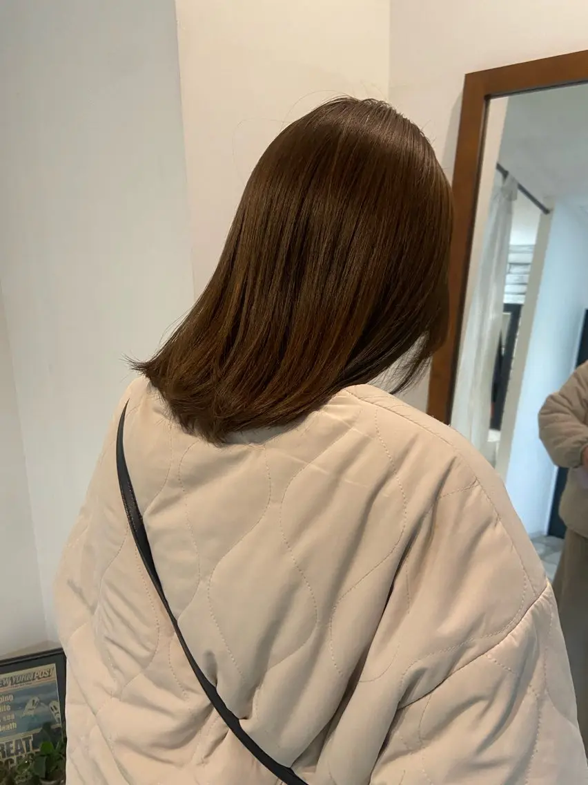 ミディアム まつ あみのヘアスタイル