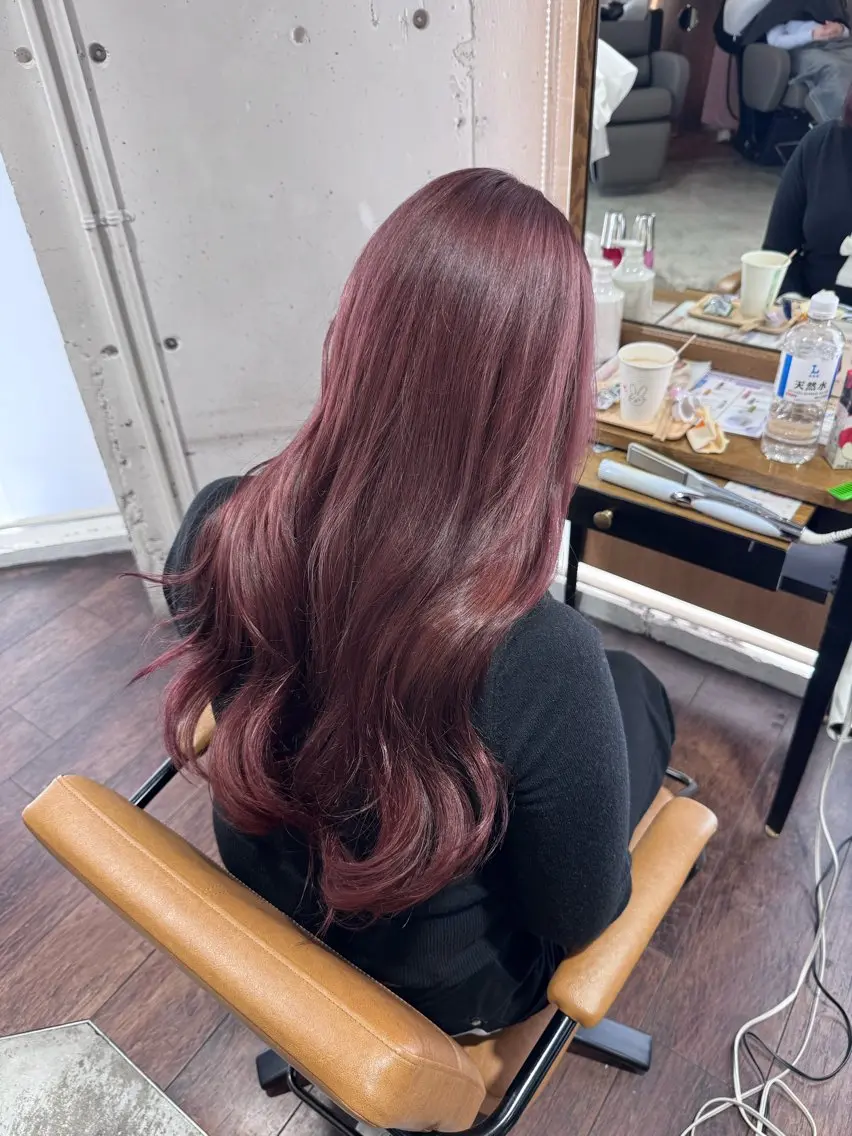 ロング カラー ブリーチ カット ヘアカラー トリートメント AVANCE.ens 広島袋町店ayuのヘアスタイル