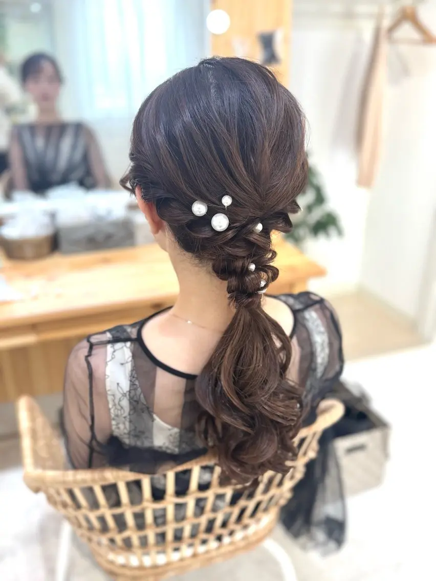 ヘアアレンジ 鷲見 望のヘアスタイル