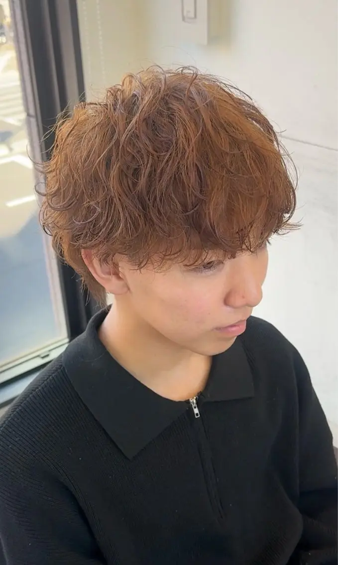 ショート パーマ カット パーマ 小芝涼介/レイヤー /メンズパーマ✂️のヘアスタイル