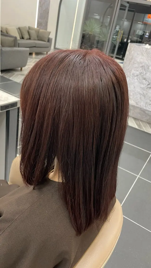 セミロング カラー せい めいのヘアスタイル