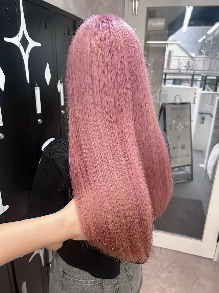 ロング カラー ヘアカラー トリートメント ヘアセット 💕ブリーチ/ヘアメ 🎀YUUKAのヘアスタイル