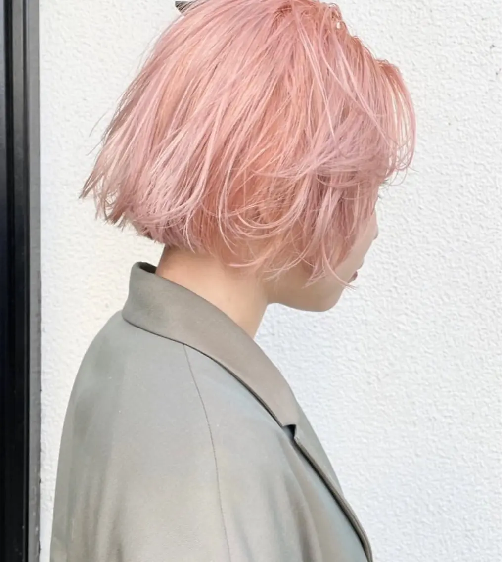 セミロング カラー 🫧ハイトーン✨格安 より質💐マンツーマのヘアスタイル