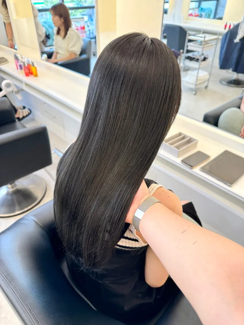 ロング カラー カット ヘアカラー ♡ParveMix NANO♡のヘアスタイル