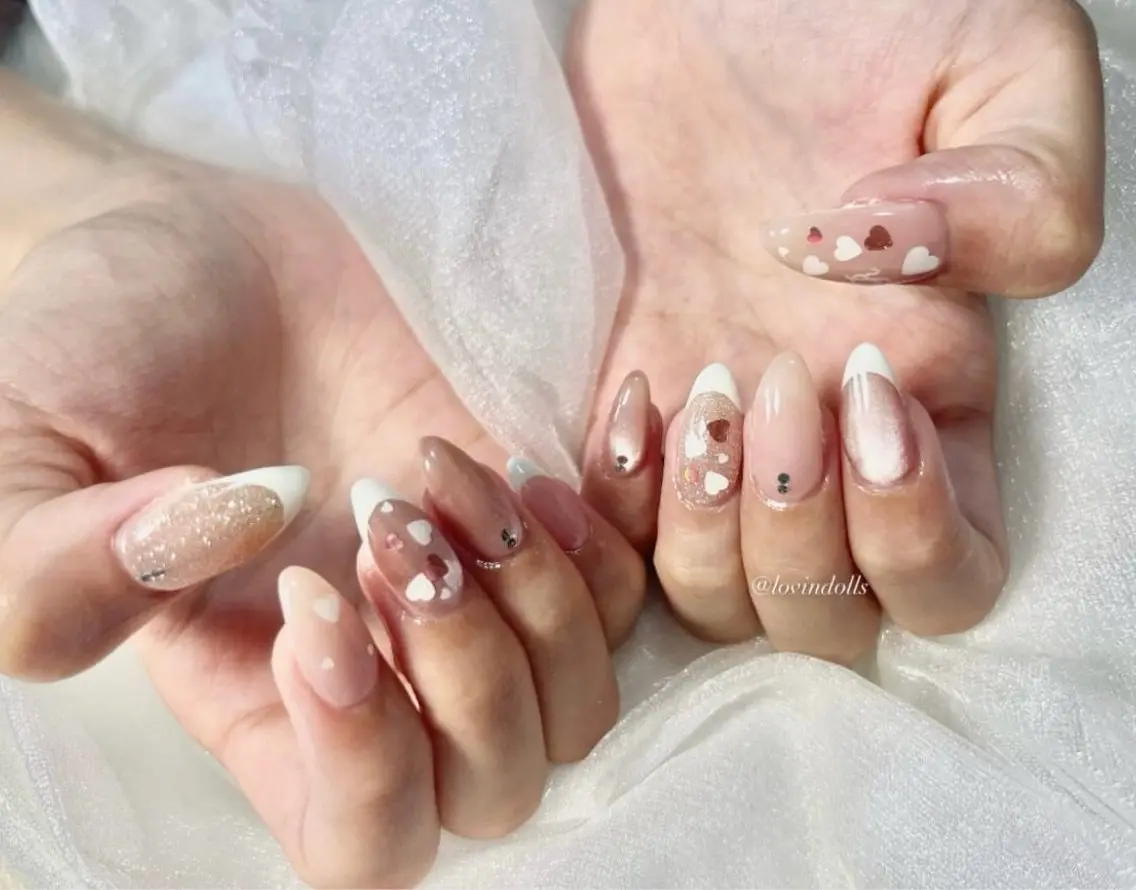 一番人気メニュー♡おまかせネイル(フラット)♡の写真
