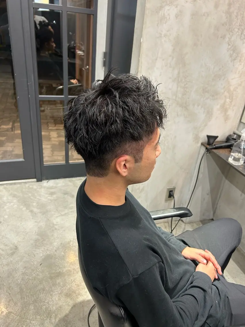 【u24学割】💈メンズカット＋パーマ+カラー💈の写真