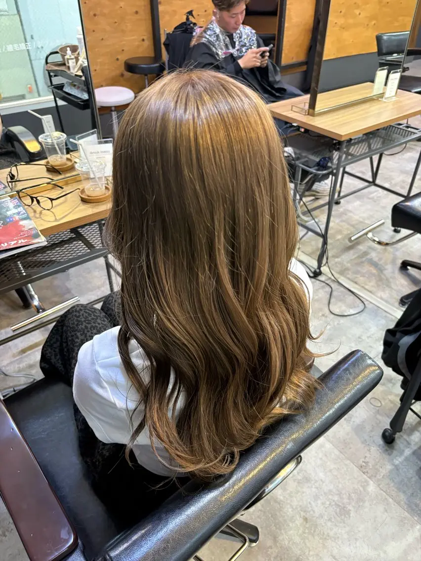 カラー いのうえ はるかのヘアスタイル