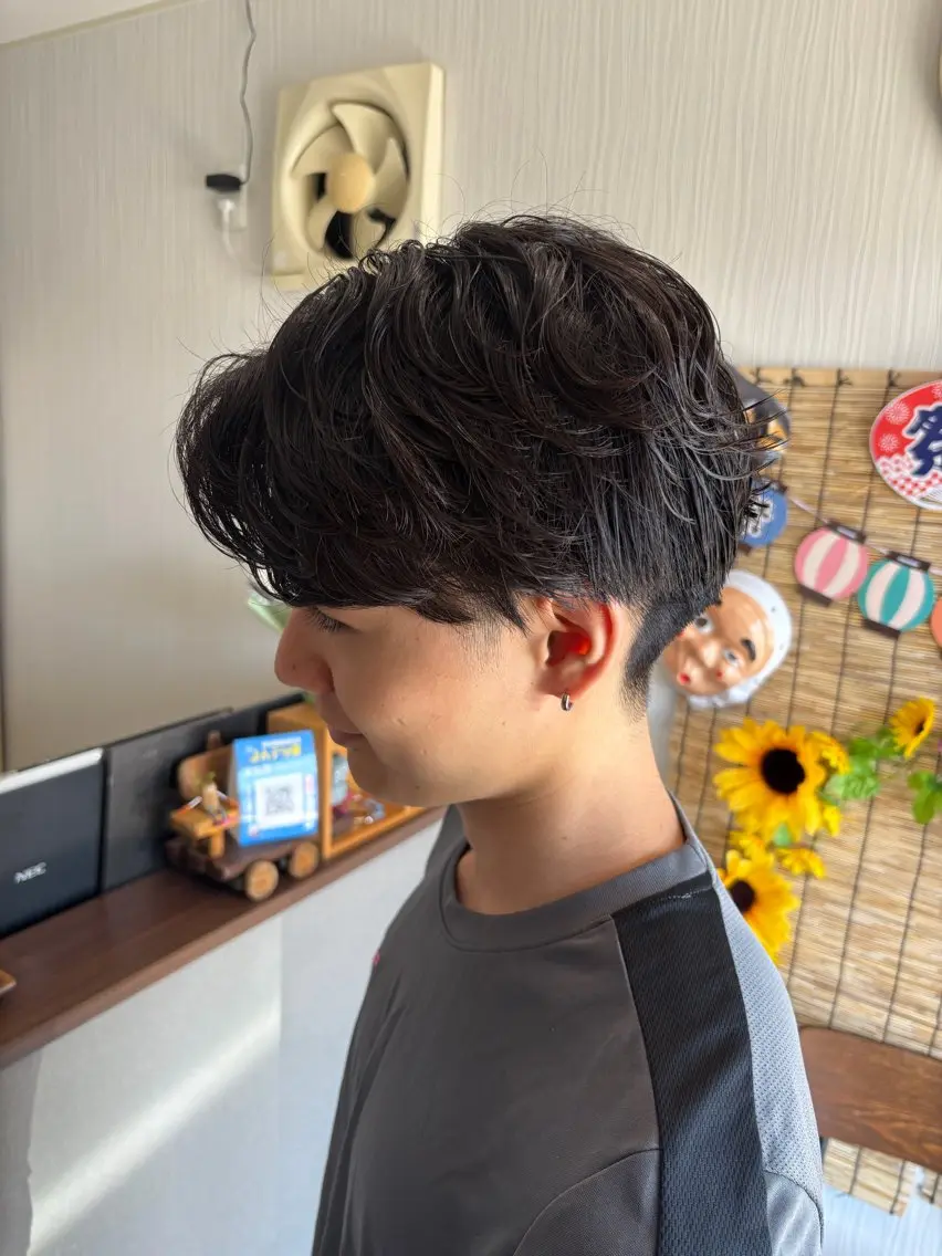 パーマ メンズ メンズパーマ カット パーマ niko hair アッキーのヘアスタイル