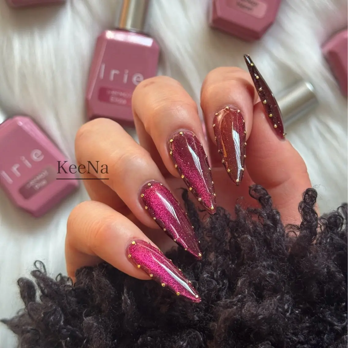 ネイル フラッシュネイル フラッシュマグ ロングネイル KeeNa キーナのネイルデザイン