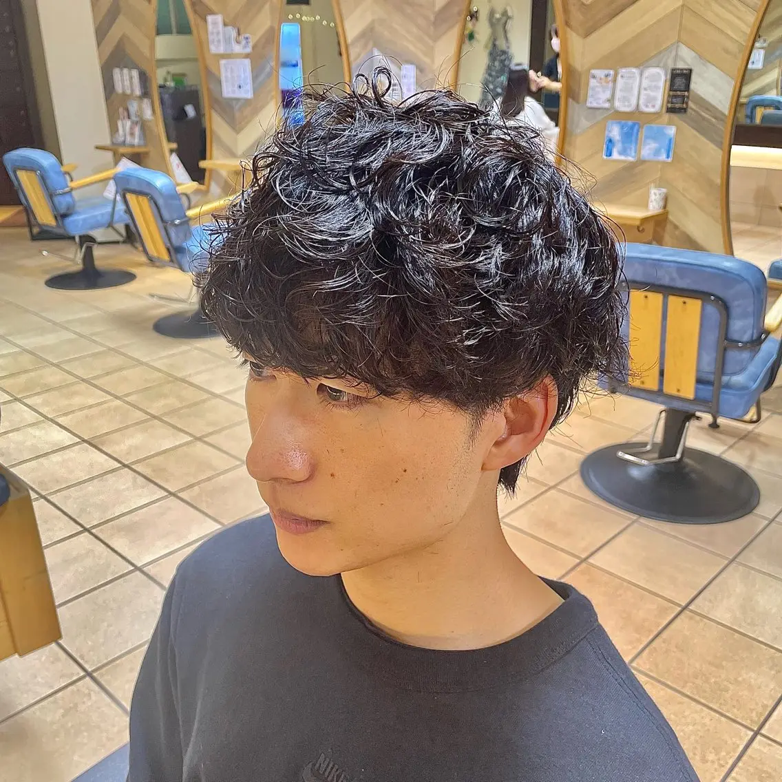 ショート パーマ メンズ カット パーマ すげさやか ✨メンズカットパーマのヘアスタイル