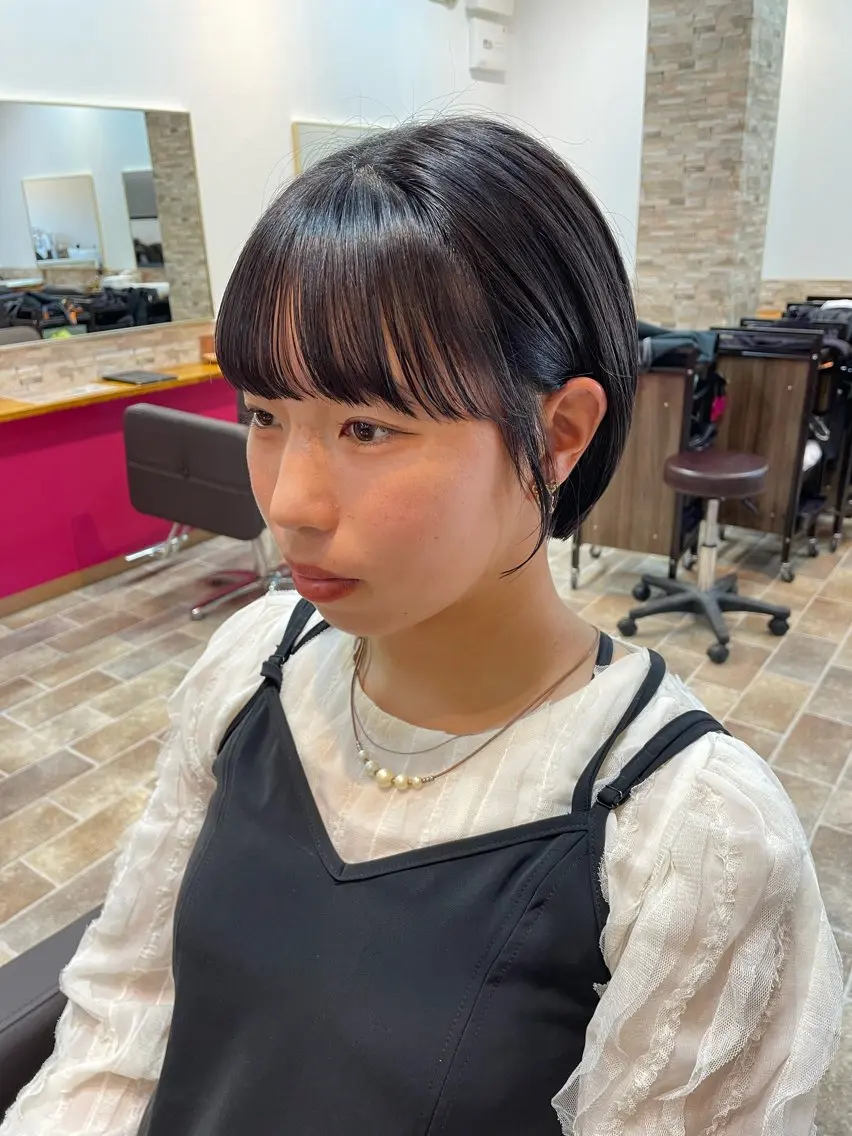 ショート カラー ショートボブ ディープラベンダー ラベンダーカラー ラベンダーグレー ボブ カット ヘアカラー YUI/ ブリーチカラー🌷のヘアスタイル