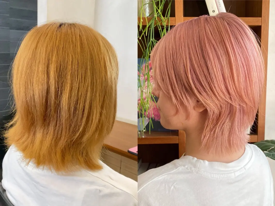 ショート カラー 似合わせレイヤー/ ケアパーマ/高倉のヘアスタイル