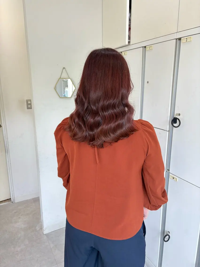 カラー ブラウンカラー ピンクカラー 🫧松尾彩舞樹🫧 アレンジ/艶カラー✨のヘアスタイル
