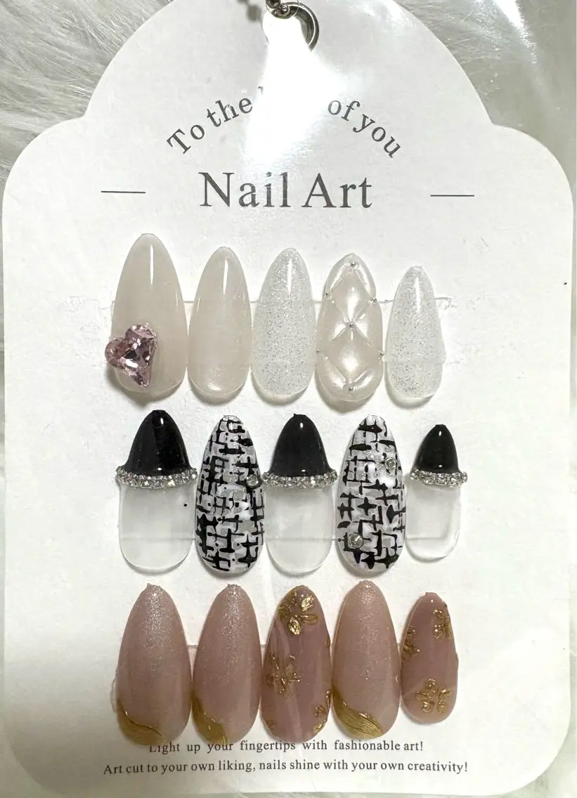 ネイル フラワーネイル ハート ラメ(グリッター) マグネットネイル オフィスネイル ハンドネイル Nail Salon Pure のぞみのネイルデザイン