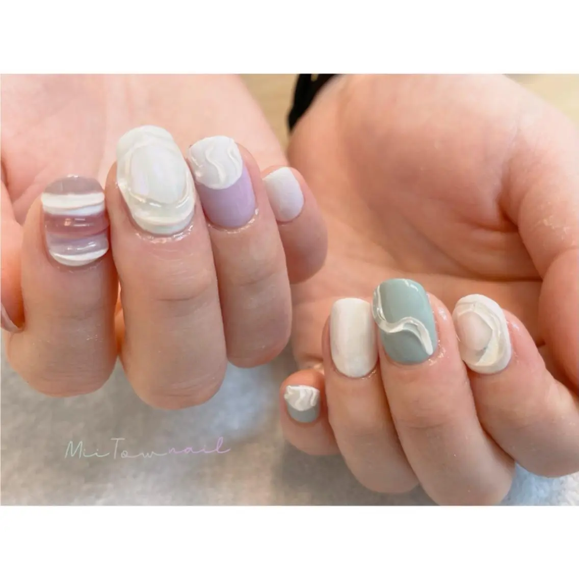 ネイル ぷっくりネイル L' eclatのネイルデザイン