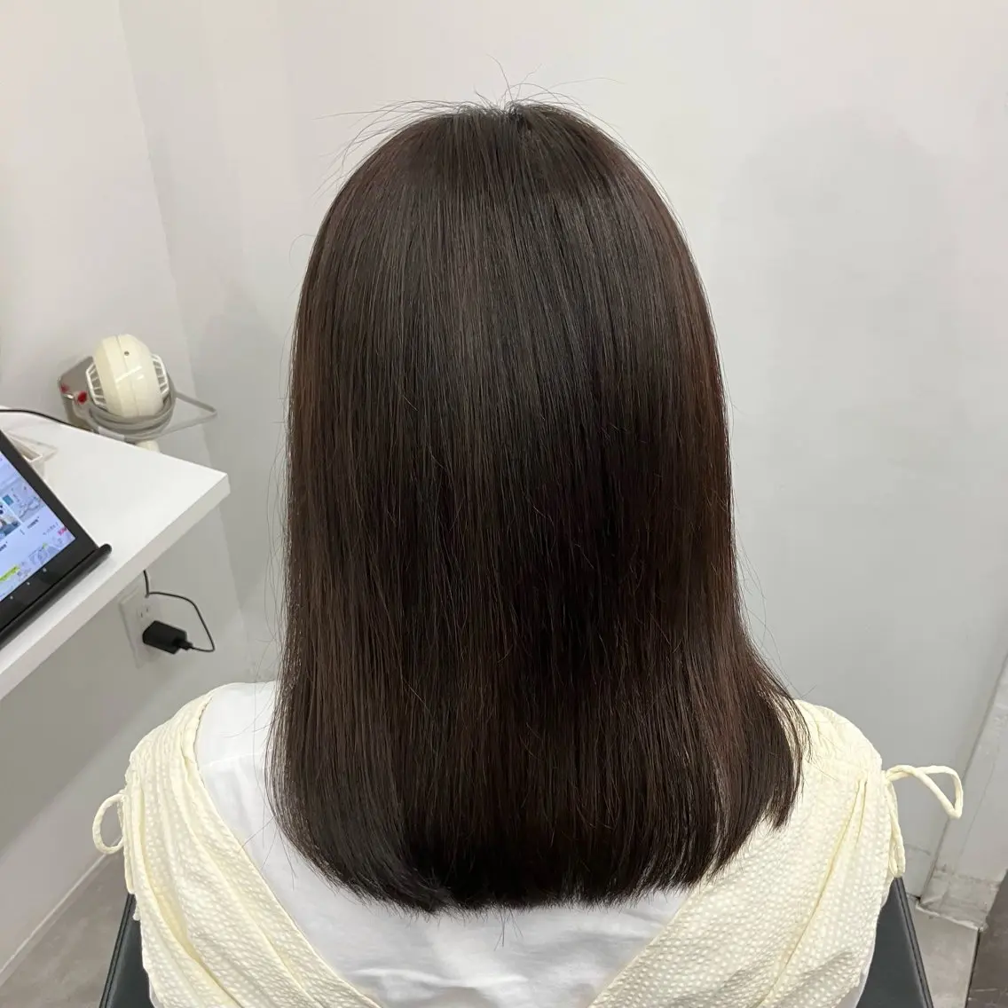 ミディアム カラー ブラウンカラー ダークブラウン 学生 カット ヘアカラー Dolceカレン /カットモデル募集中のヘアスタイル