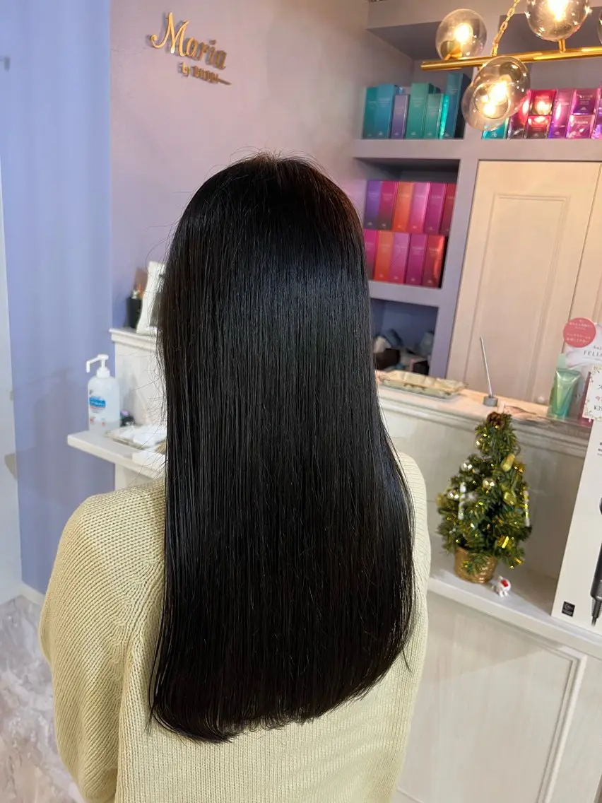 ロング カラー 髪質改善 縮毛矯正練習 モデル募集✨️NOAのヘアスタイル