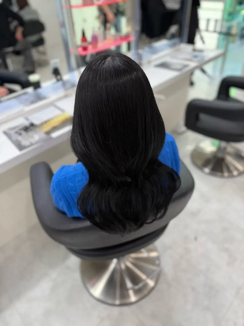 ロング カラー 縮毛矯正 野口 楓華のヘアスタイル