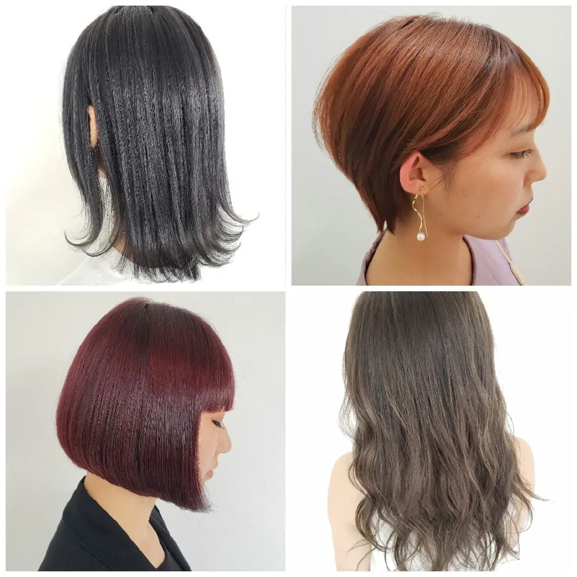 ミディアム カラー ヘアアレンジ カット ヘアカラー トリートメント 成瀬 弘光のヘアスタイル