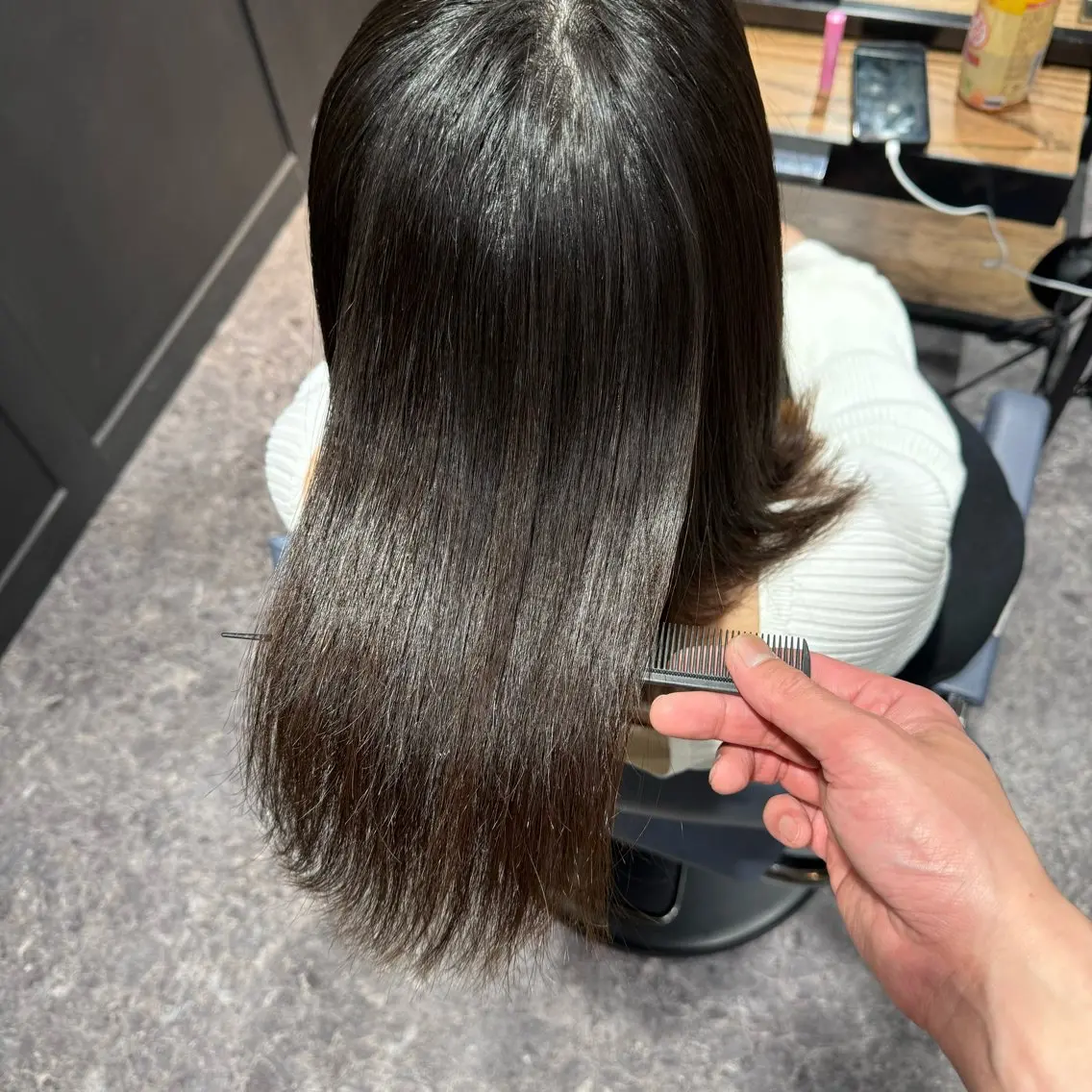ロング 髪質改善 縮毛矯正 OAK 中目黒のヘアスタイル