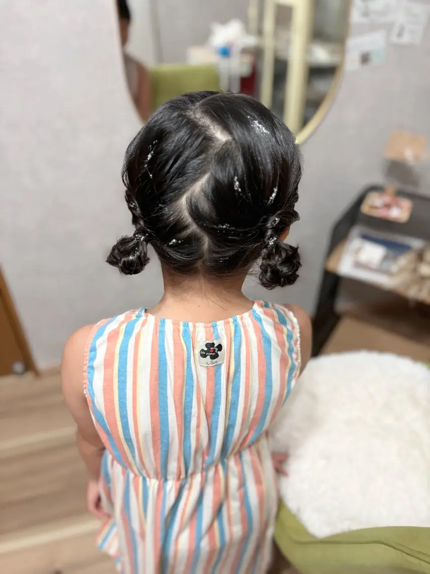 ヘアアレンジ キッズ ヘアセット hair salon【クラン】のヘアスタイル