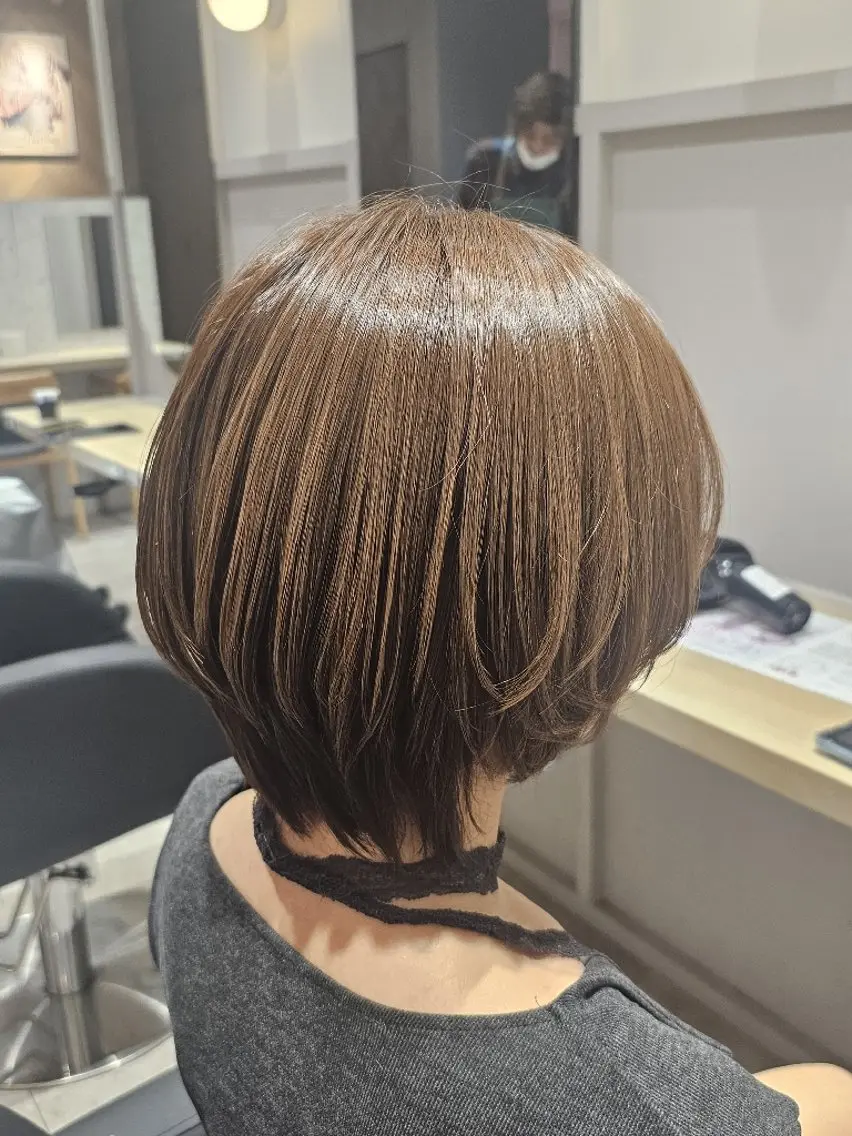 ショート カラー ベージュカラー ショートヘア カット ヘアカラー トリートメント 🍀☘️阿部 誉叶☘️🍀のヘアスタイル