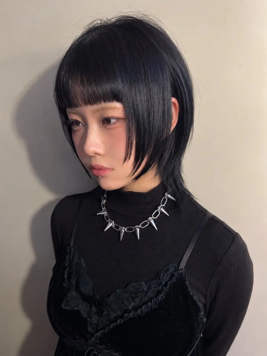 ミディアム カラー カット 似合わせ痩せるカット 透明感カラー/たけるのヘアスタイル