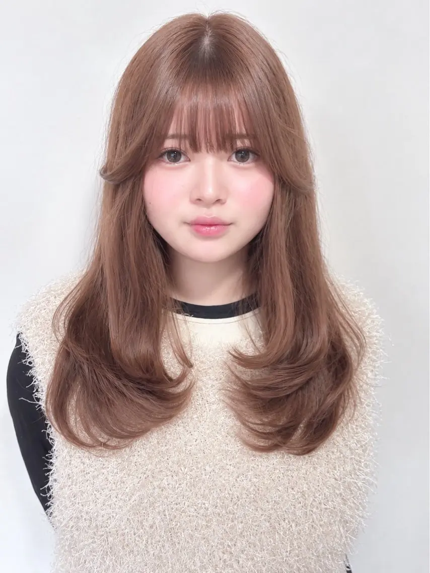 ロング カラー カット ヘアカラー 翔平/ブリーチカラー /コピーカットのヘアスタイル