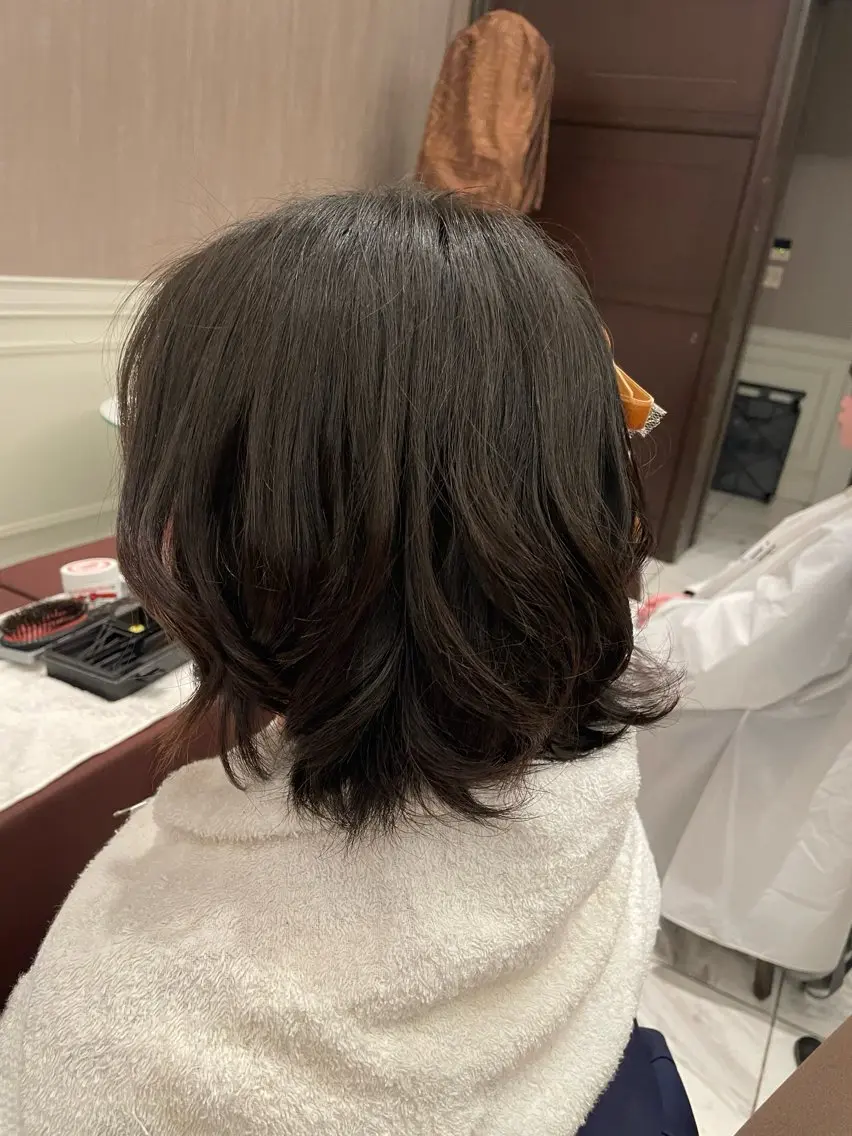 ミディアム ヘアアレンジ ユ ミのヘアスタイル