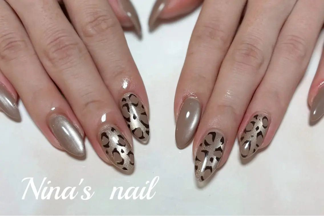 ネイル アニマル柄 ハンドネイル Nina's nailのネイルデザイン