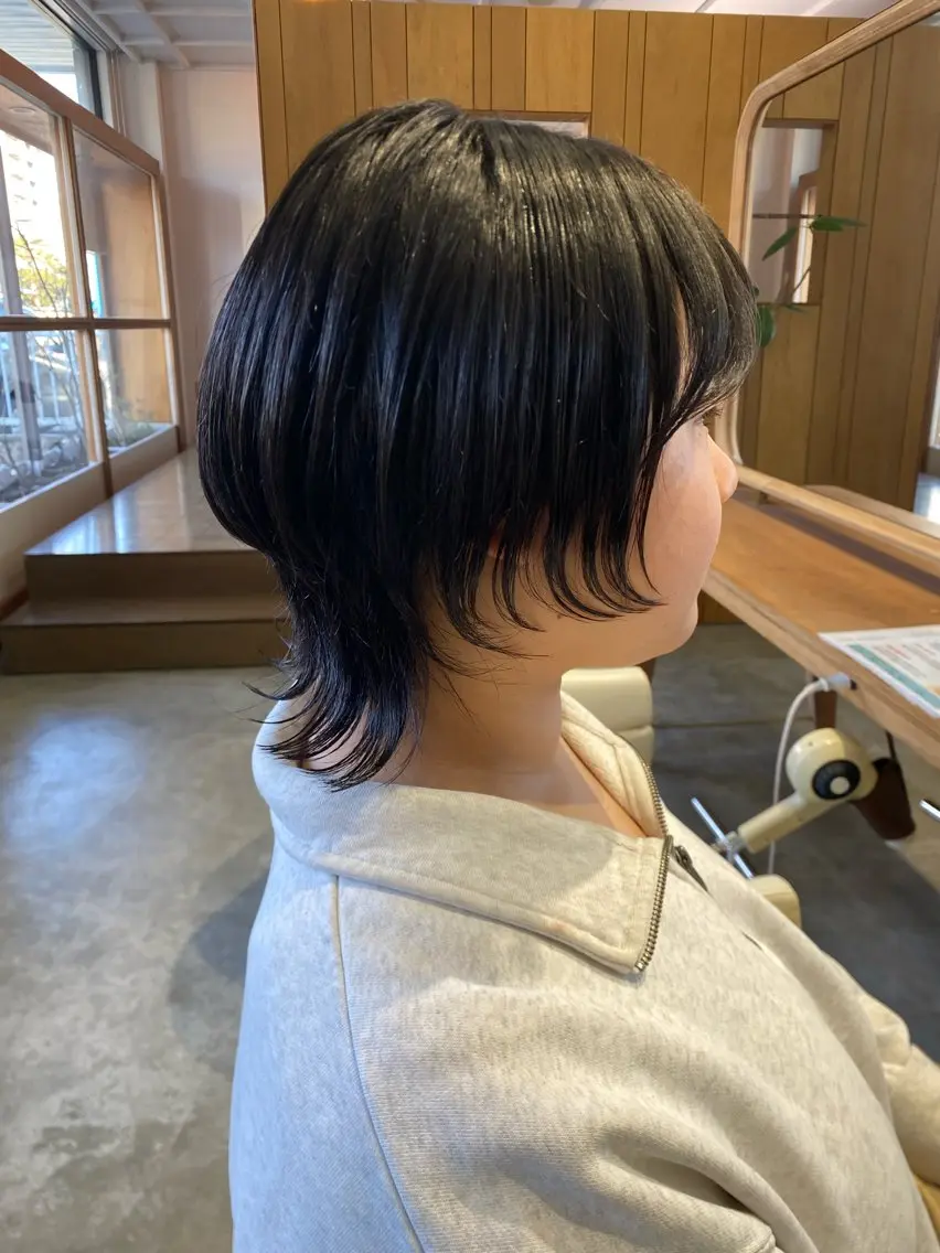 ミディアム 髪質改善 トリートメント ウルフカット カット MIKU ／fulamのヘアスタイル