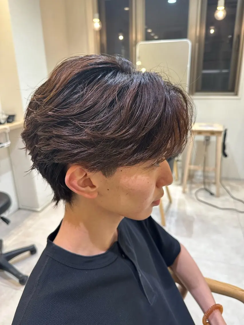 カラー パーマ メンズ フェザーパーマ メンズパーマ カット パーマ トリートメント 【パーマの達人】 💎メンズ特化🔥徹のヘアスタイル
