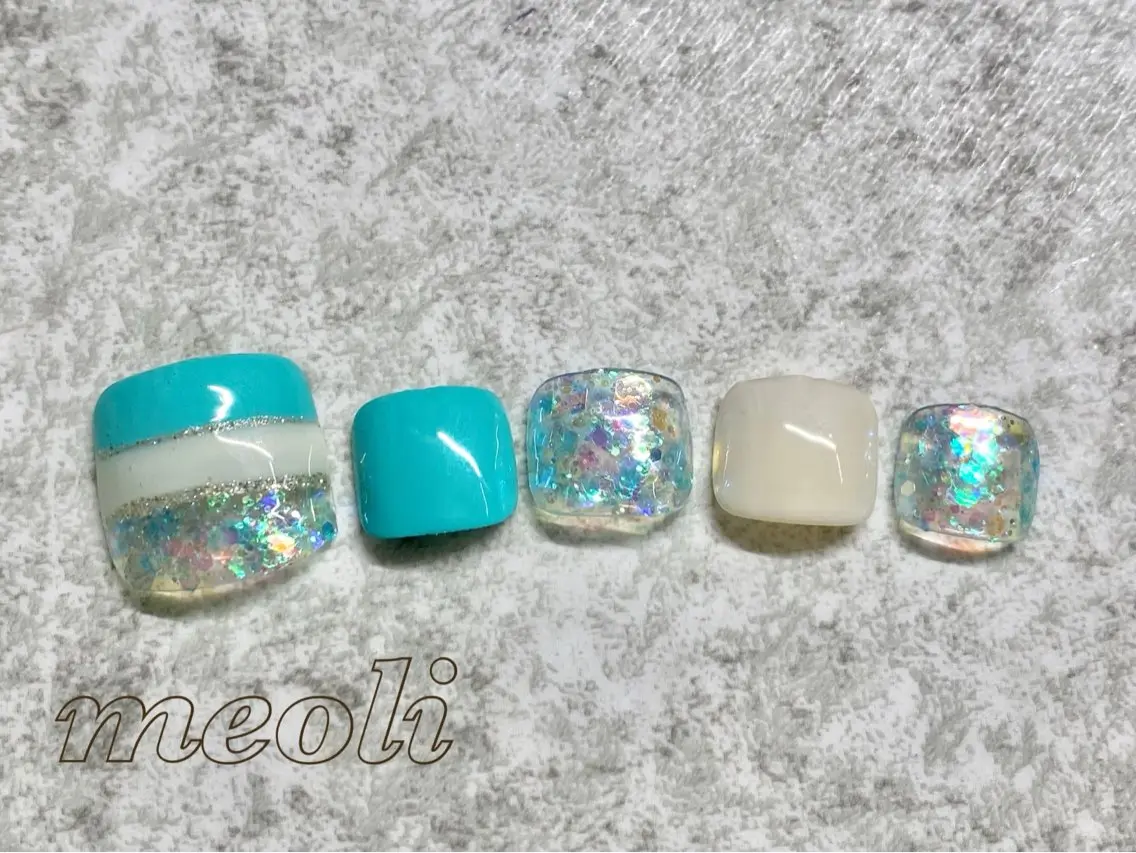 ネイル フットネイル nail salon meoli メグのネイルデザイン