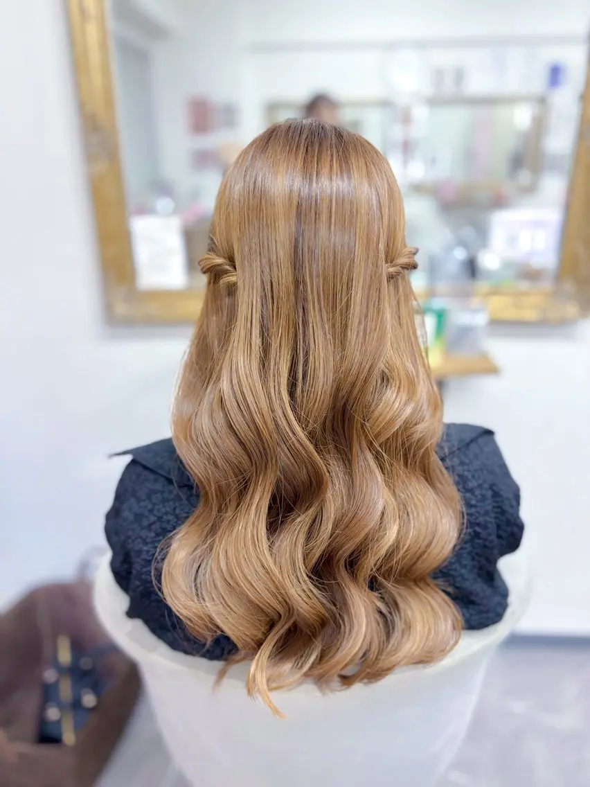 ロング ヘアアレンジ ヘアセット ⭐︎moe 【ヘアメイク🧸】のヘアスタイル