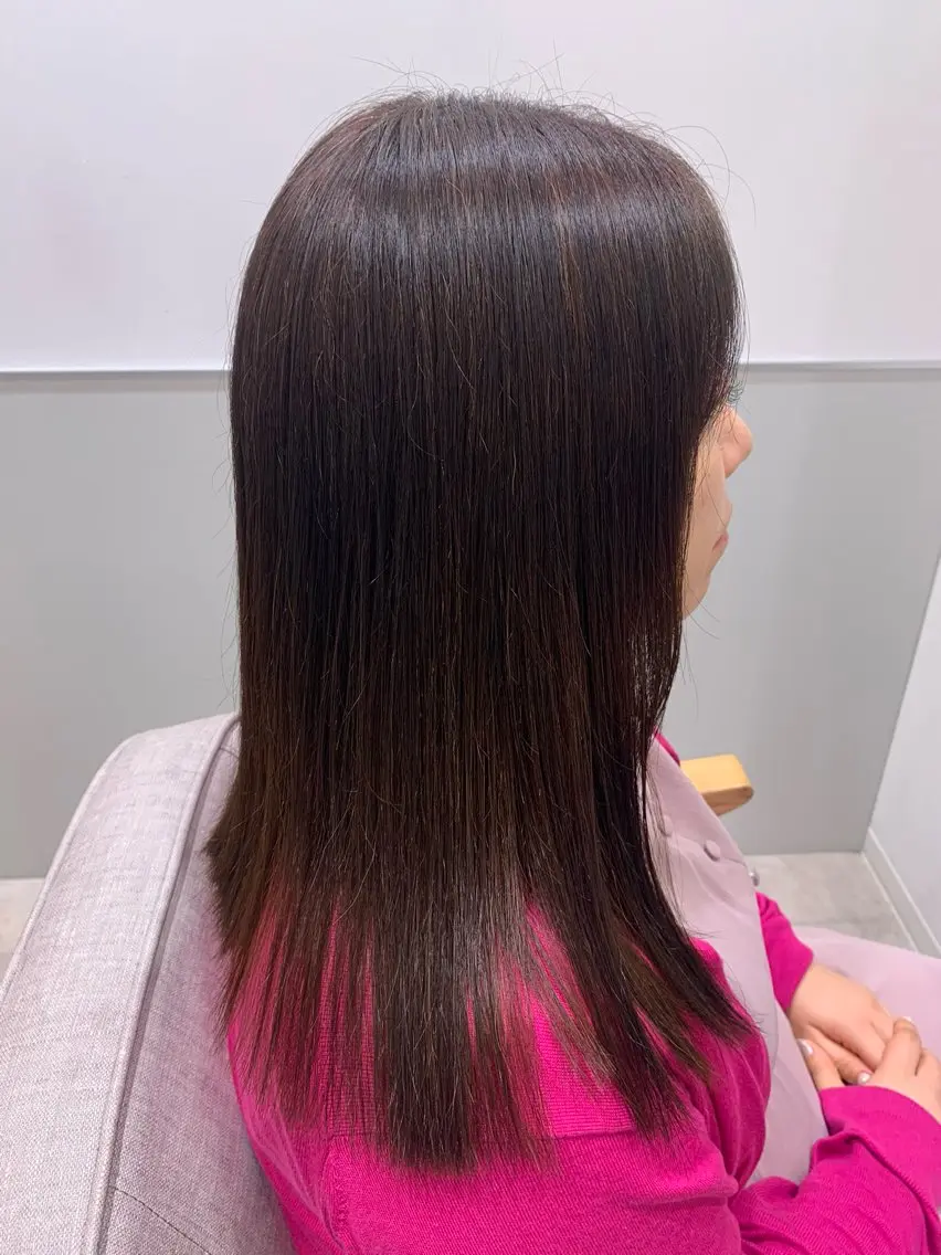 セミロング 縮毛矯正 🫧 みゆ🫧のヘアスタイル
