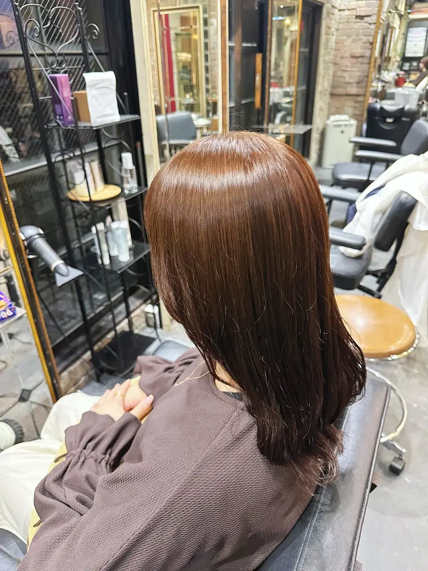 セミロング 上野 峻典のヘアスタイル