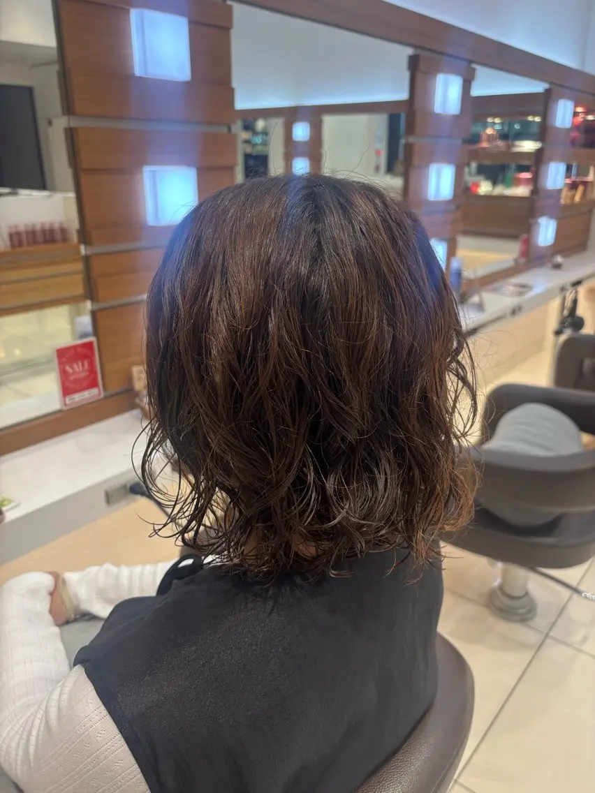 ミディアム カラー パーマ 💎【ちゅるんカラ ー】あいみ💎のヘアスタイル