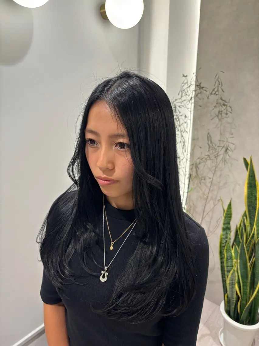 ロング カラー ハイレイヤー レイヤーカット Rui /中野/モデル募集中のヘアスタイル