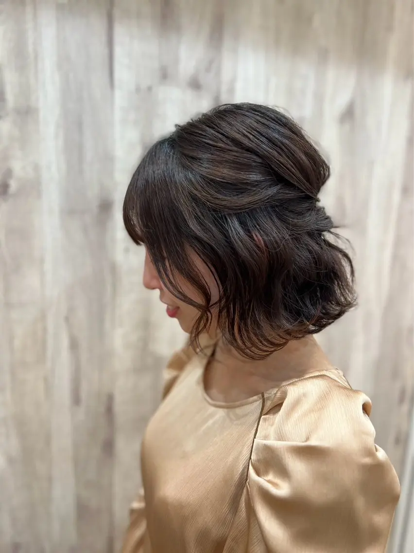 ヘアアレンジ ヘアセット ヘアメイクネイリスト hidemi中目黒のヘアスタイル