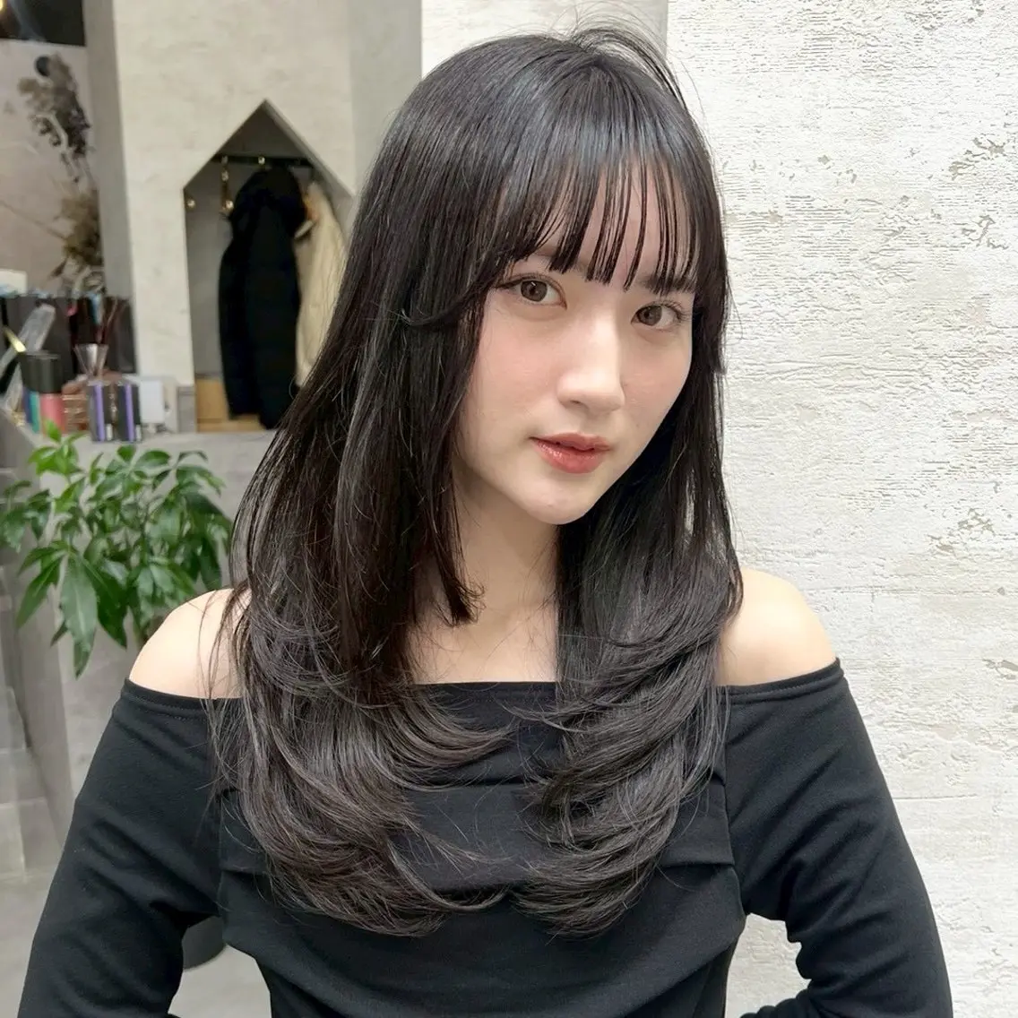 ロング カット トリートメント エクステ・レイヤ ーカット松下宗翔のヘアスタイル
