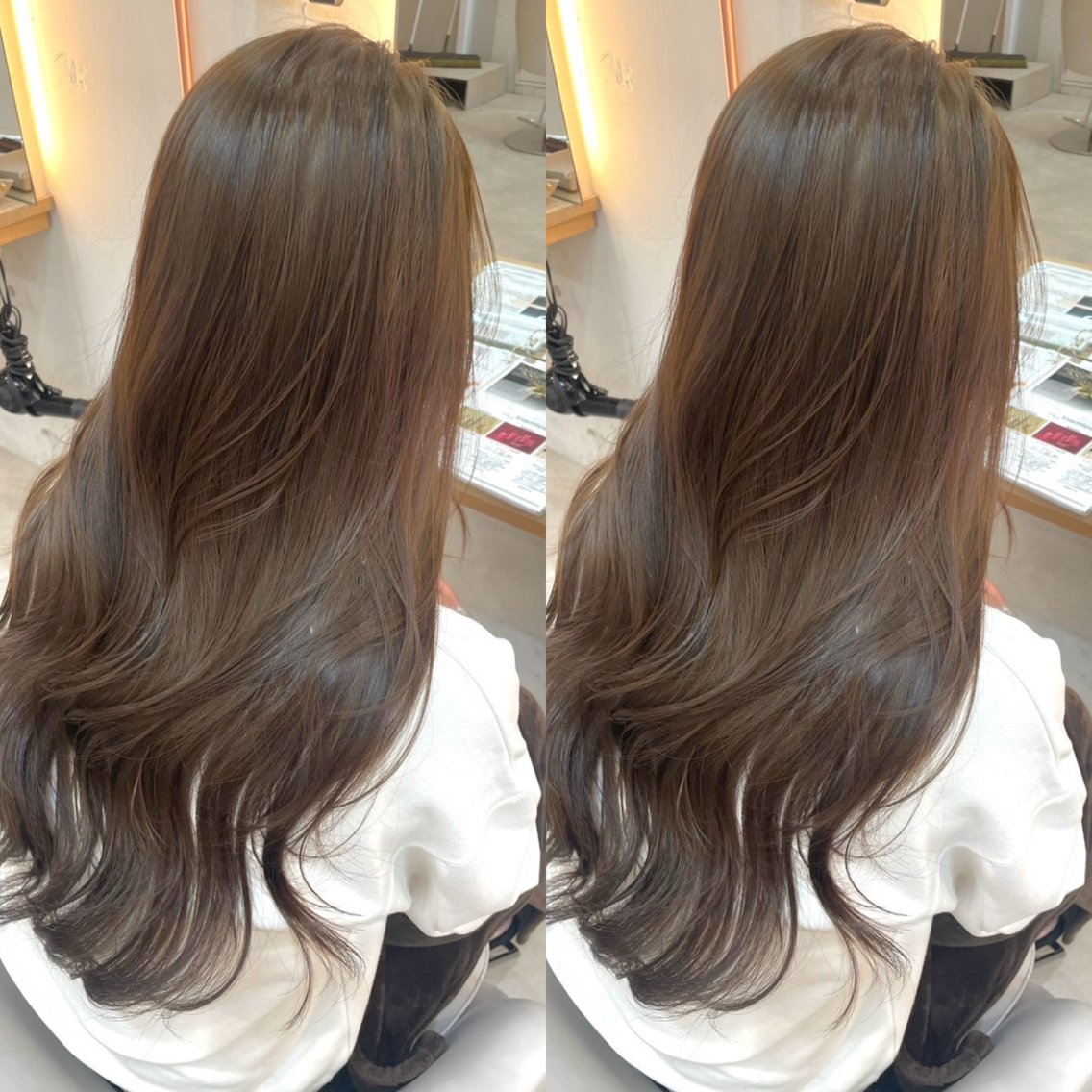 ロング カラー ベージュカラー 透明感カラー カット ヘアカラー トリートメント モデル様募集中🍒 りおのヘアスタイル