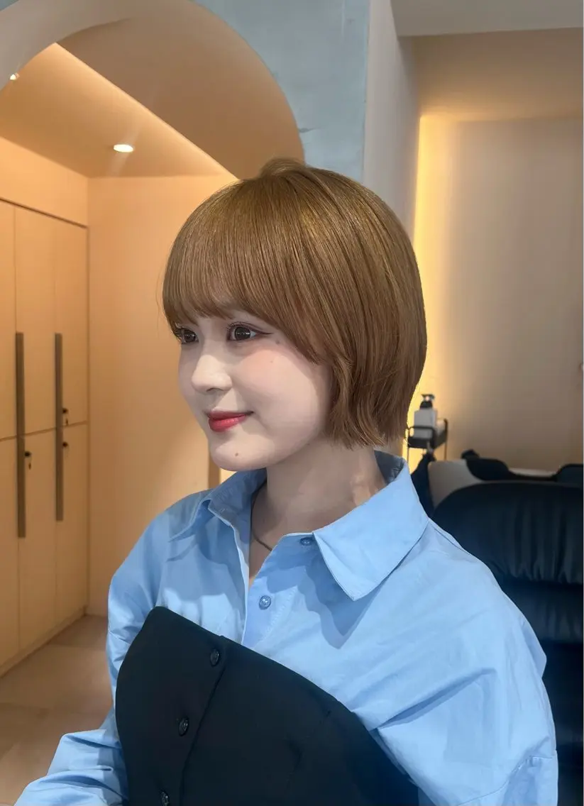 ミディアム ヘアカラー トリートメント ヘッドスパ ブリーチ/ブラウン 🤎MIREのヘアスタイル