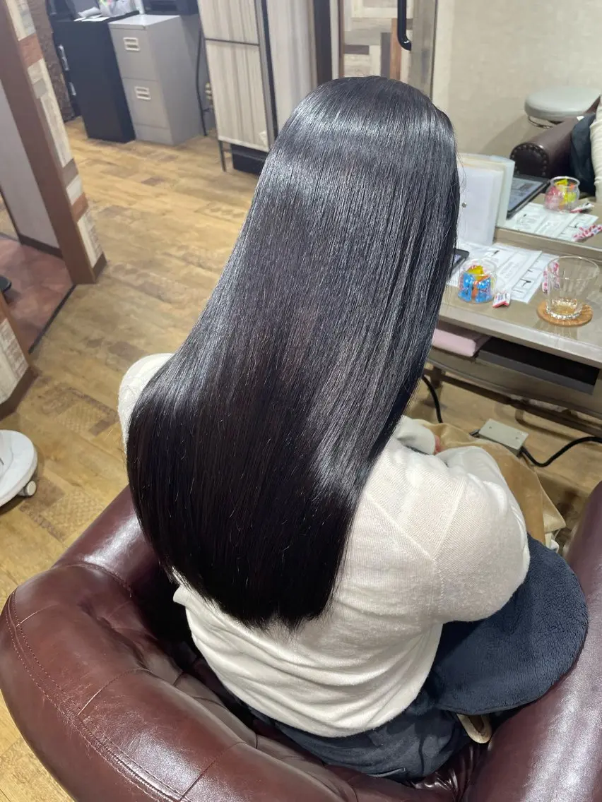 セミロング 髪質改善&白髪ぼかし スタイリスト近藤宏樹のヘアスタイル