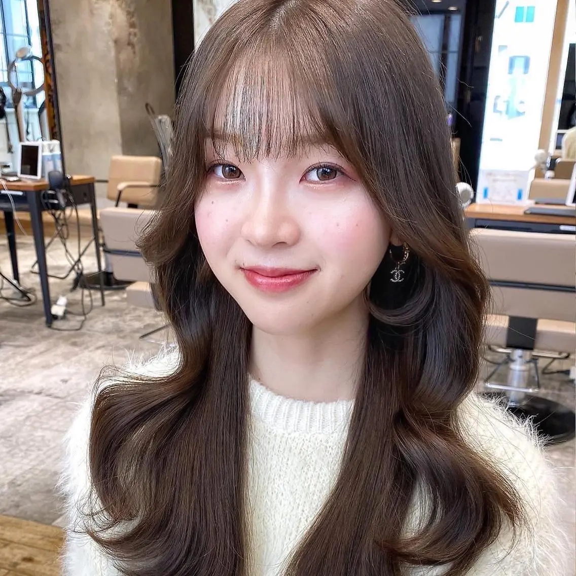 ロング カラー 顔まわりカット🌟 くびれヘア/寺門遥輝のヘアスタイル