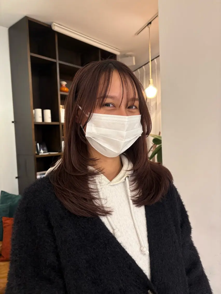 ロング レイヤーカット 西野 優夏のヘアスタイル