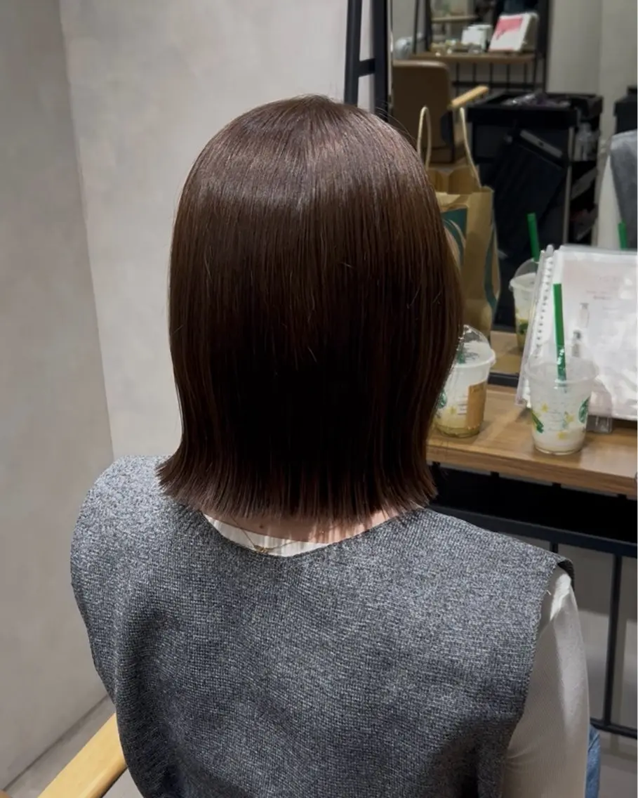 ワンレンボブカット💇🏻‍♀️の写真